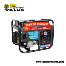 Valor de potencia de bajo ruido Gasolina de generador de potencia unida con motor 168F